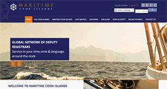 Desktop Screenshot of maritimecookislands.com