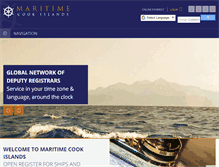 Tablet Screenshot of maritimecookislands.com